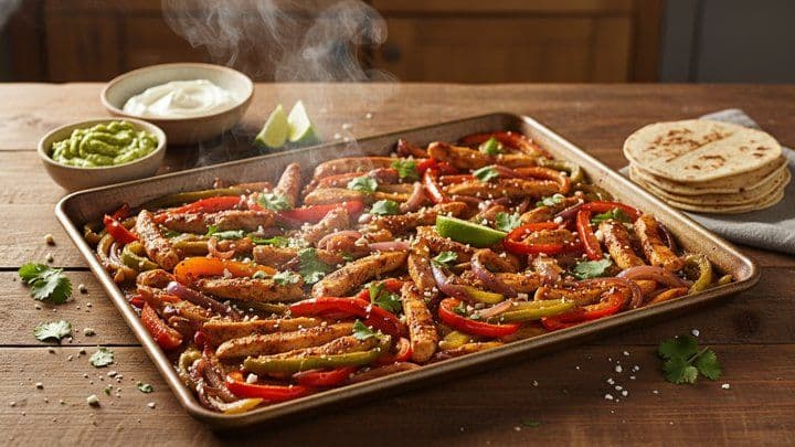 Easy Chicken Fajita Sheet Pan