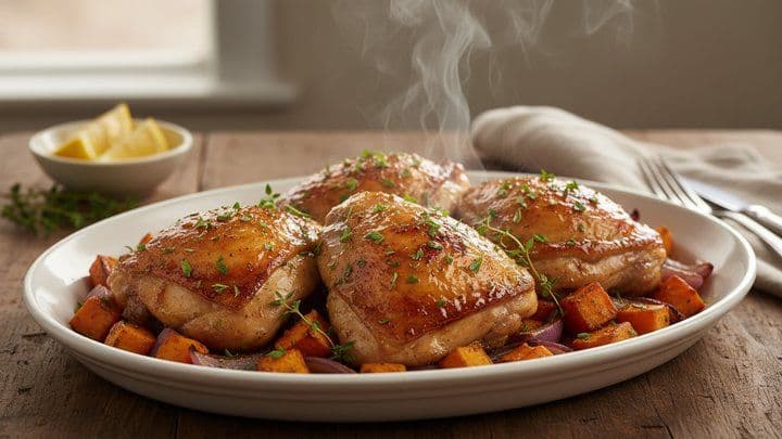 Easy Baked Chicken Thighs