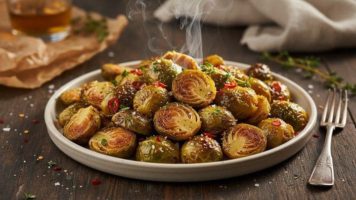 Easy Crispy Roasted Brussels Sprouts