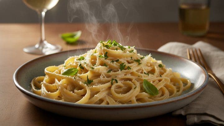 Creamy Fettuccine Alfredo Recipe